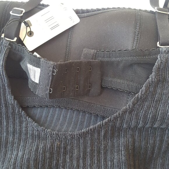 ICONE ! Bea Ribbed Velvet Bodysuit, Slate Grey (US/UK8) - Picture 9 of 11